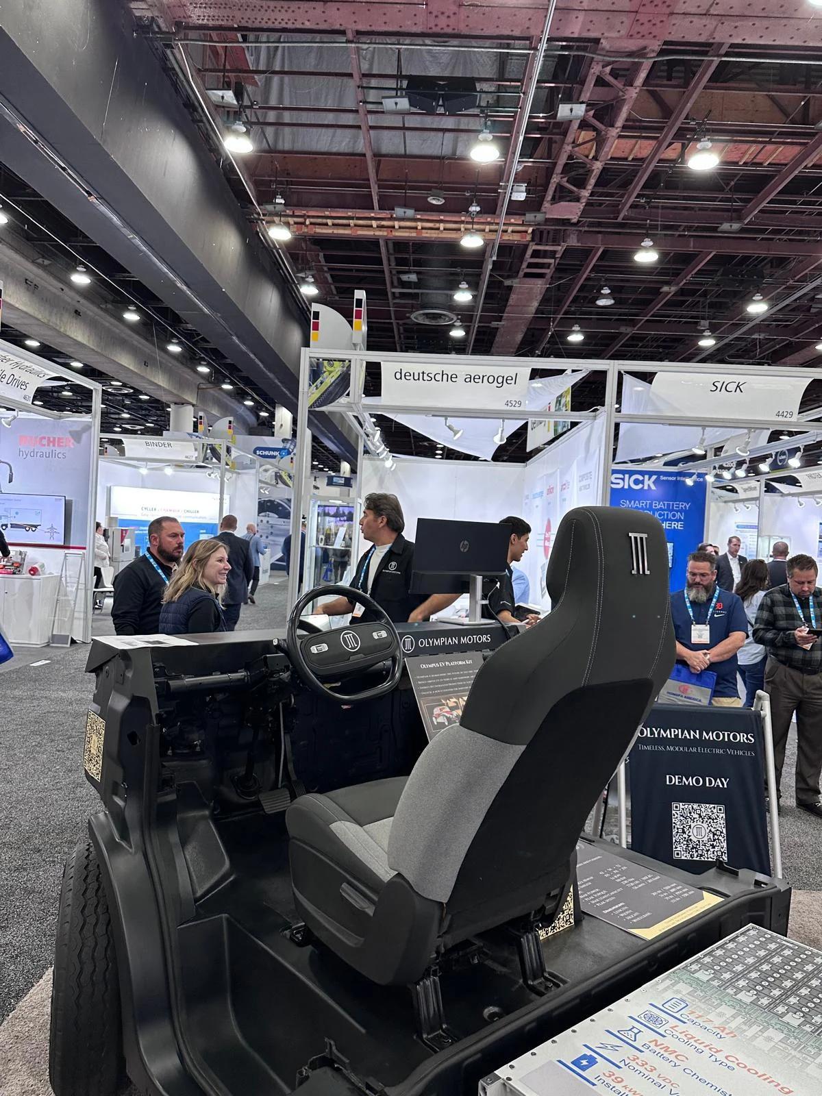 Olympus Platform cockpit at the Detroit Battery Show