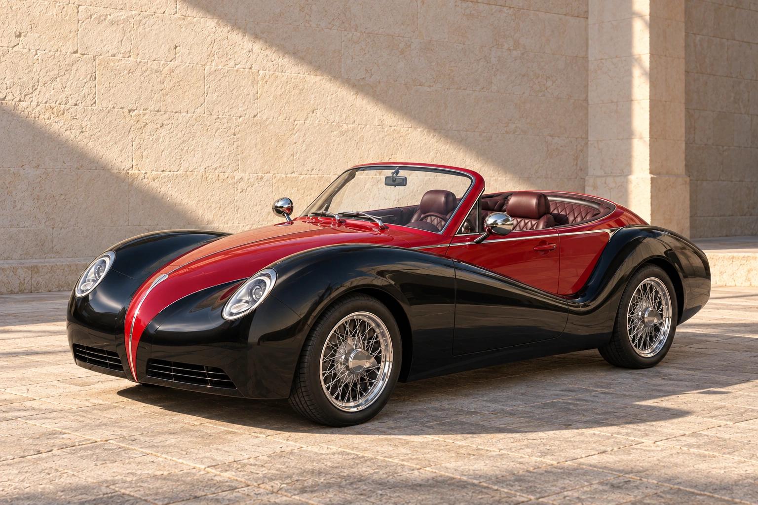Model O1 convertible — development visualization